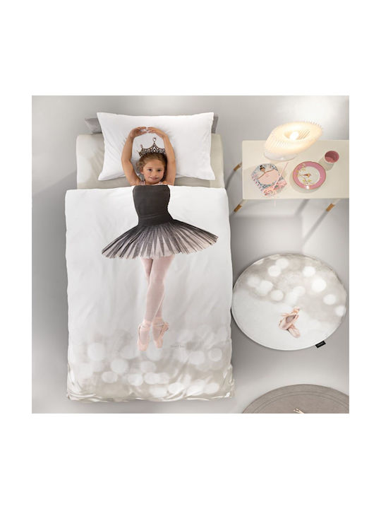 Saint Clair Set Kids Duvet Cover Single with Pillowcase Cotton Ballet Suede 160x225cm