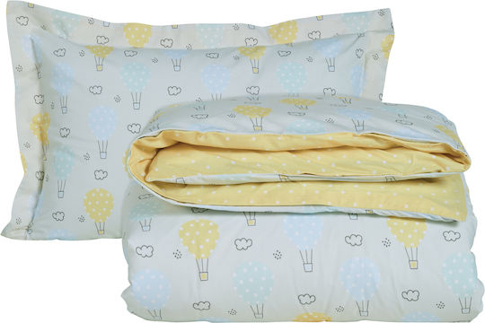 Das Home Set Cearceaf Pentru Copii Single Albastru Deschis