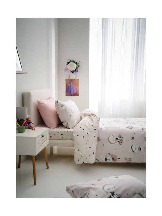 Vesta Home Set Cearceaf Pentru Copii Roz