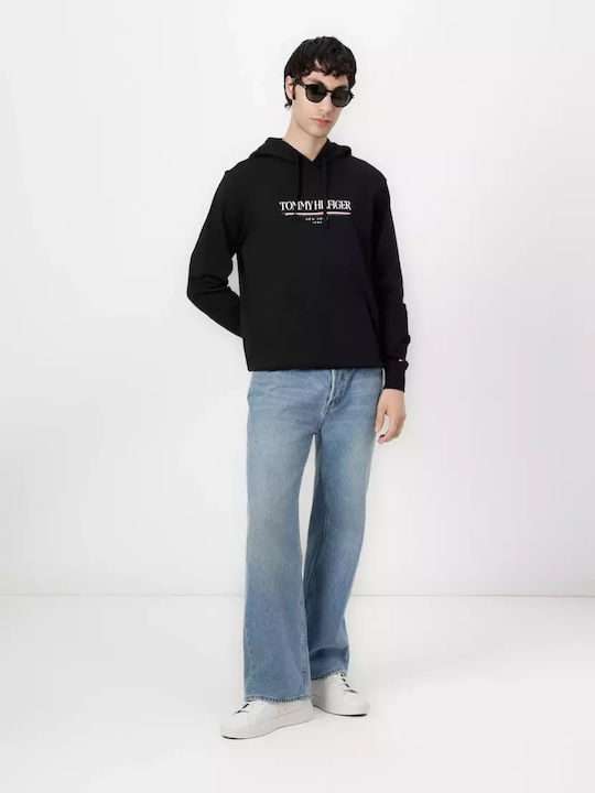 Sweatshirt with Hood Black