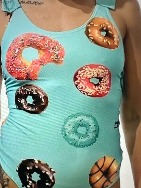 Costum De Baie Întreg Turcoaz