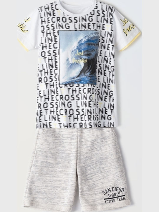 Kinder-Set mit Shorts Sommer 2Stück White