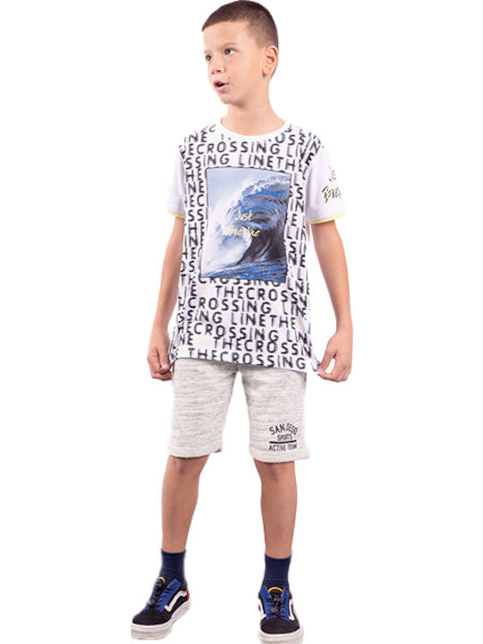 Kinder-Set mit Shorts Sommer 2Stück White