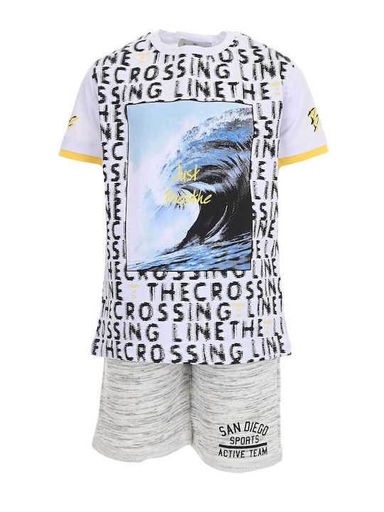 Kinder-Set mit Shorts Sommer 2Stück White