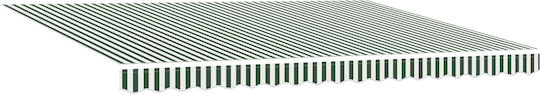 vidaXL Τεντόπανο Πράσινο 3.5x4.5m