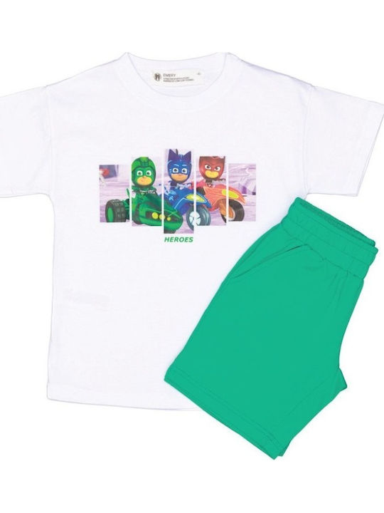 Kinder-Set mit Shorts Sommer 2Stück Grün