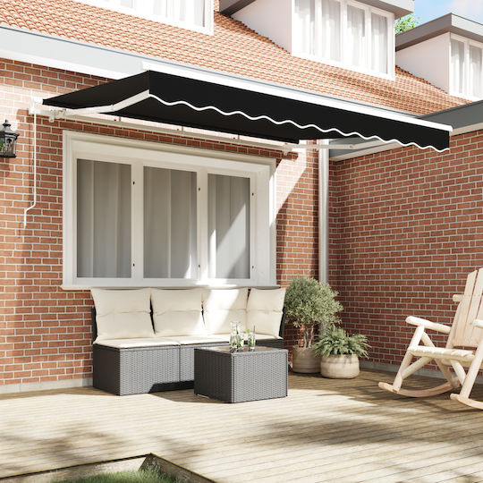 vidaXL Material pentru copertină Negru 2.5x3.5m