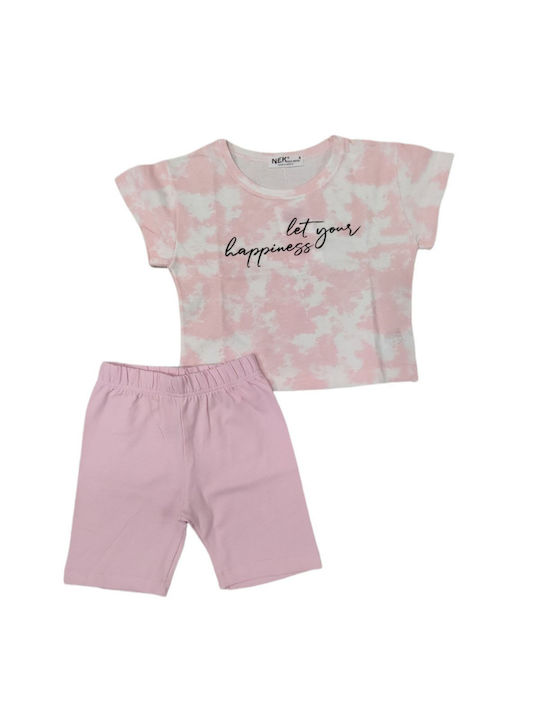 Kids' Set with Shorts Summer 2pcs Pink