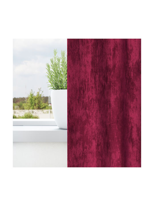 vidaXL Set of Burgundy Window Curtains with Grommets 140x140cm