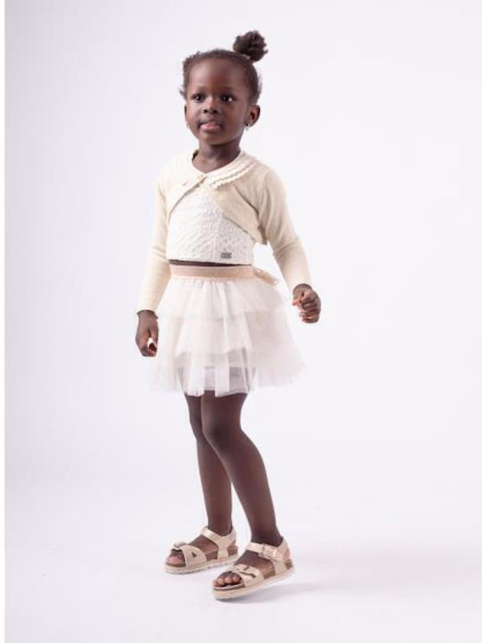 Kids' Set with Skirt Summer 3pcs Gold