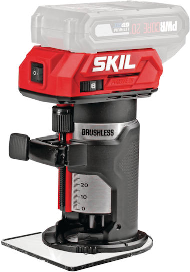 Skil D00386 Trim Router 20V Fără perii 1x2Ah cu Sistem de Aspirație