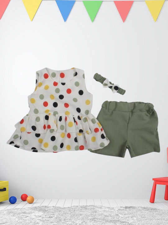 Kinder-Set mit Hose Winter 2Stück Olive