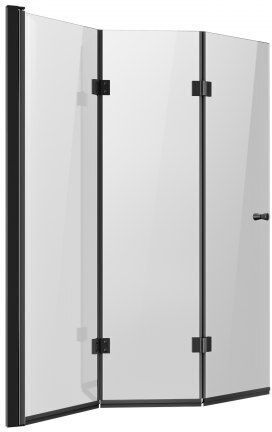 Vevor Fixed Side Bathtub 129.5x142.2cm Black