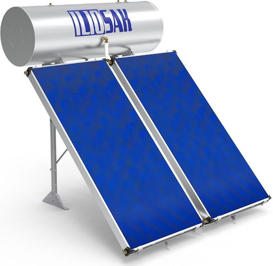 ILIOsak Tinox Încălzitor solar de apă 300lt Glass Double Energy 5 m² Selective