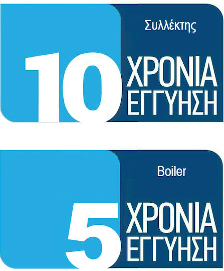ILIOsak Tinox Ηλιακός Θερμοσίφωνας 120lt Glass Διπλής Ενέργειας 2τ.μ. Επιλεκτικός