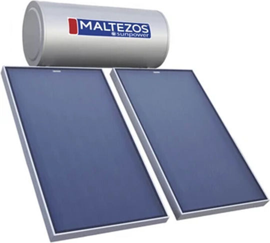 Maltezos Încălzitor solar de apă 200lt Sticlă Dublă acțiune 2.6 m² Selectiv