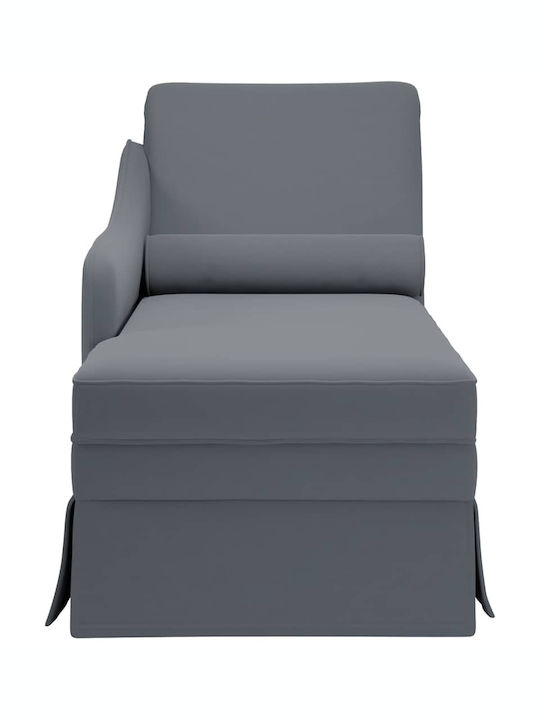 Релакс стол Кадифе Сив Д145xШ56xВ70бр
