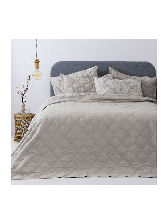 Palamaiki Ifigeneia Σετ Κουβερλί King Size Microfiber Beige 260x240cm