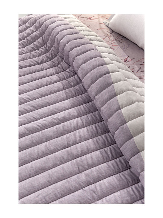 Guy Laroche Fleria Κουβερλί Υπέρδιπλο Melanze 220x240cm