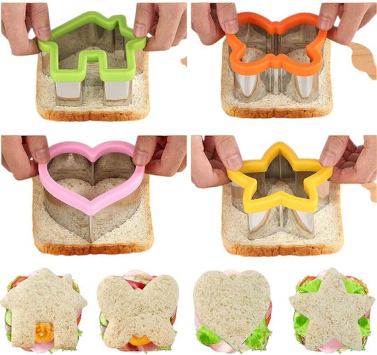 Buntes Set Für Kuchenkreise / Plätzchenausstecher Aus Rostfreiem Stahl Verschiedene Designs 4 Stück Queen Mother