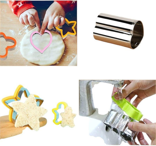 Buntes Set Für Kuchenkreise / Plätzchenausstecher Aus Rostfreiem Stahl Verschiedene Designs 4 Stück Queen Mother