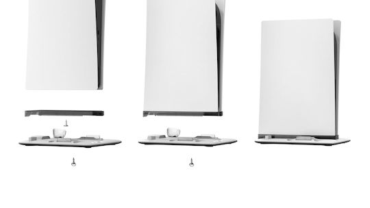 Imp Tech Multi Function Stație de încărcare pentru 2 controllere PS5 / PS5 Slim - PS5 subțire cu iluminare LED Gri