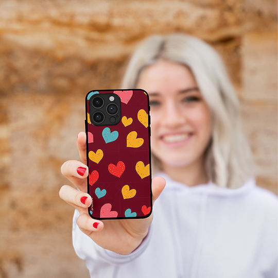 Θήκη Sonique Heart Series Realme 12 Plus 5g Μπορντώ