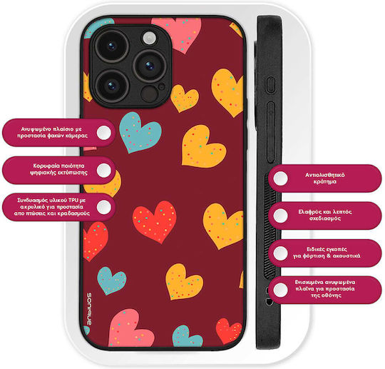 Θήκη Sonique Heart Series Realme 12 Plus 5g Μπορντώ