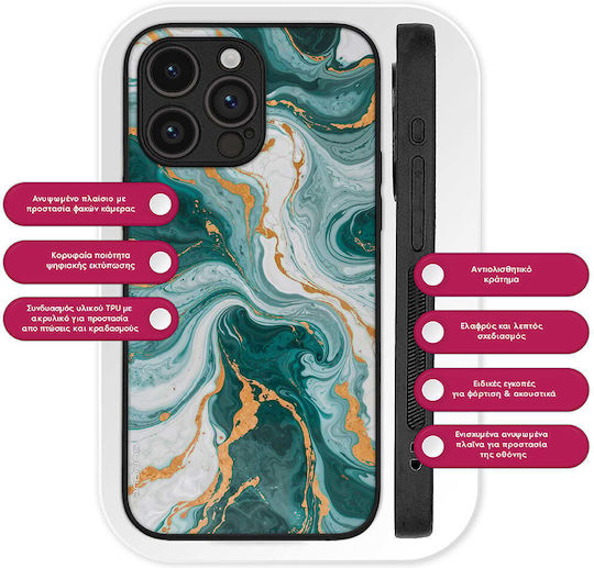 Sonique Marble Series Handyhülle für Realme 12 Plus 5G Grün 01