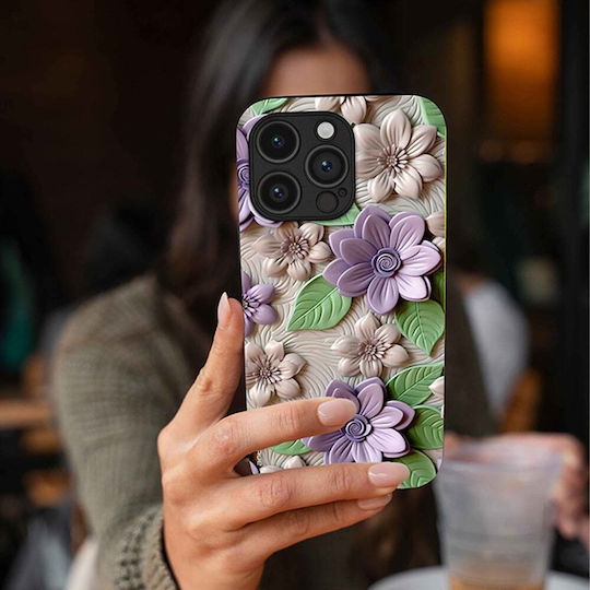 Калъф Sonique 3d Flower Series Google Pixel 9a 5g Лилав