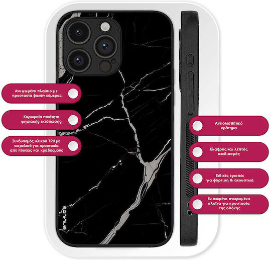Калъф Sonique Marble Series Xiaomi Poco F7 Ultra 5G Черен