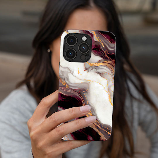 Θήκη Sonique Marble Series Oppo Find X3 Neo 5g Μπορντώ