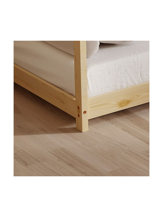 Pepe Montessori Kids Bed Montessori Single Beige for Mattress 90x190cm