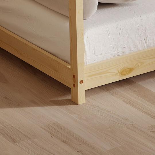 Pepe Montessori Kids Bed Montessori Single Beige for Mattress 90x190cm