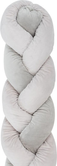 Kikka Boo Crib Bumpers Braided Inside Gray 20x210cm