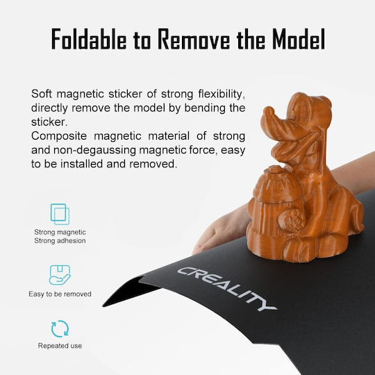 Creality Suprafața de Imprimare Magnetică 235 X 235 Mm Platformă Pentru Imprimantă 3D Ender 3 Ender 3 Pro Ender 3 V2 Ender 5 Cr20 Cr20 Pro