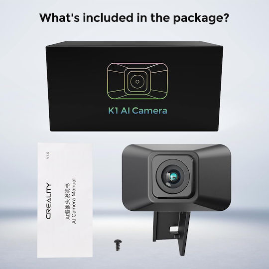 3d Printer Camera K1/k1 Max Ai Detection 1080p Hd Timelapse Live View Easy Installation Black