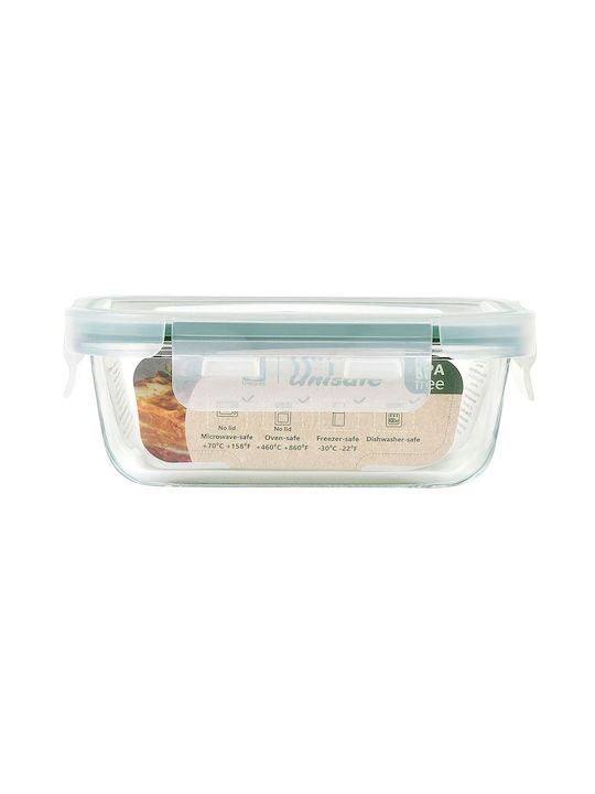 Uniglass Δοχείο Φαγητού Γυάλινο Διάφανο 1.5lt