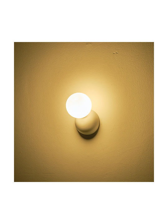 Eurolamp Moderner Wandleuchte mit Lampenbirnensockel G9 Weiß 12x12cm