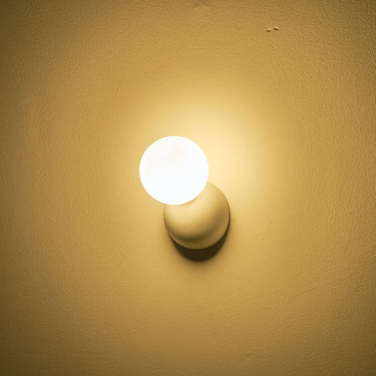 Eurolamp Terpsi Μοντέρνο Φωτιστικό Τοίχου με Ντουί G9 Λευκό 12x12x12εκ.