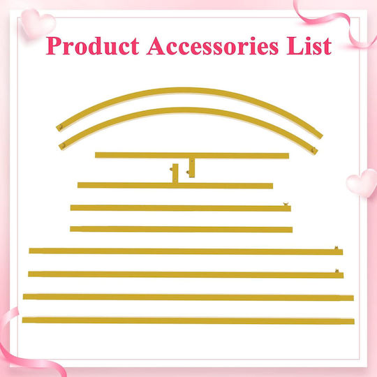 Metal Arch 2.2 M Balloon Stand Photo Backdrop Wedding Ceremonies Baptism Anniversaries