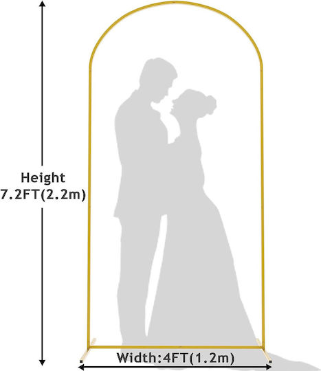 Metal Arch 2.2 M Balloon Stand Photo Backdrop Wedding Ceremonies Baptism Anniversaries