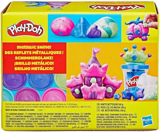 Hasbro Play-Doh Πλαστελίνη - Παιχνίδι Sparkle Compound Collection 2.0 για 3+ Ετών, 6τμχ