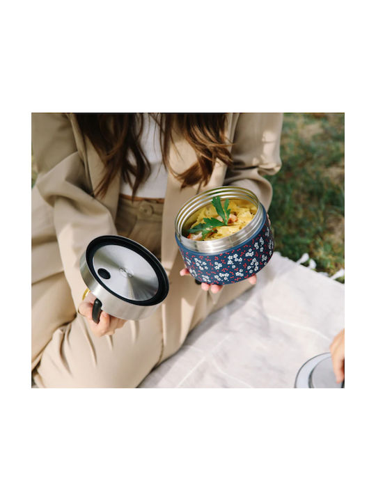Qwetch Qwetch Kunststoff Isolierte Lunchbox Blau mit Fächern 650ml