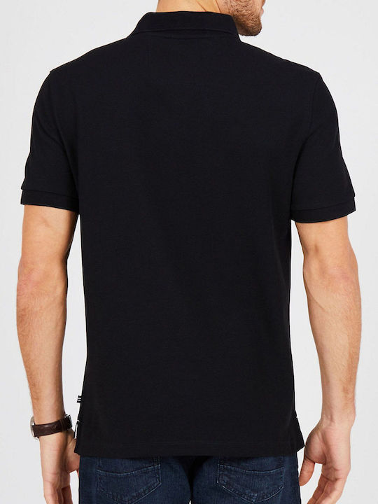 Performance Polo Short Sleeve Black Blouse