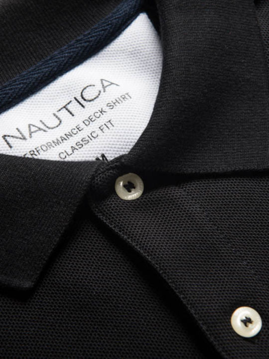 Performance Polo Short Sleeve Black Blouse