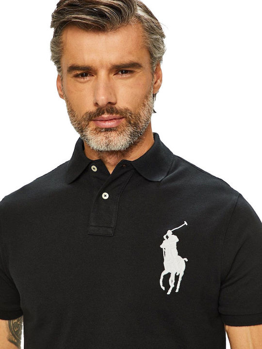 Polo Short Sleeve Black Blouse
