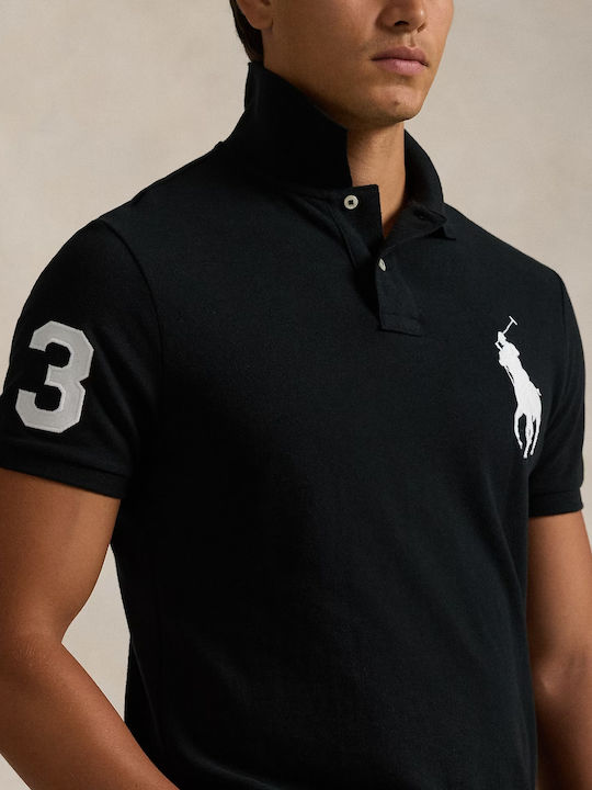 Polo Short Sleeve Black Blouse