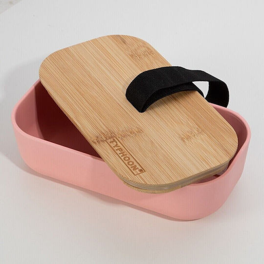Typhoon Bamboo Lunch Box Pink 22x11cm