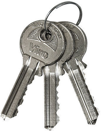 Viro Ατσάλινο Λουκέτο Τάκου με Κλειδί 2.5mm